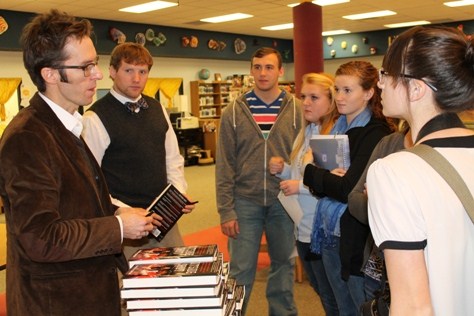 AUTHOR, KEITH O'BRIEN, MAKES GCHS ONE OF HIS FIRST STOPS ON BOOK TOUR