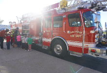 Fire Truck visits Sherman Elem