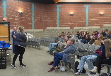 GCHS students hear presentation