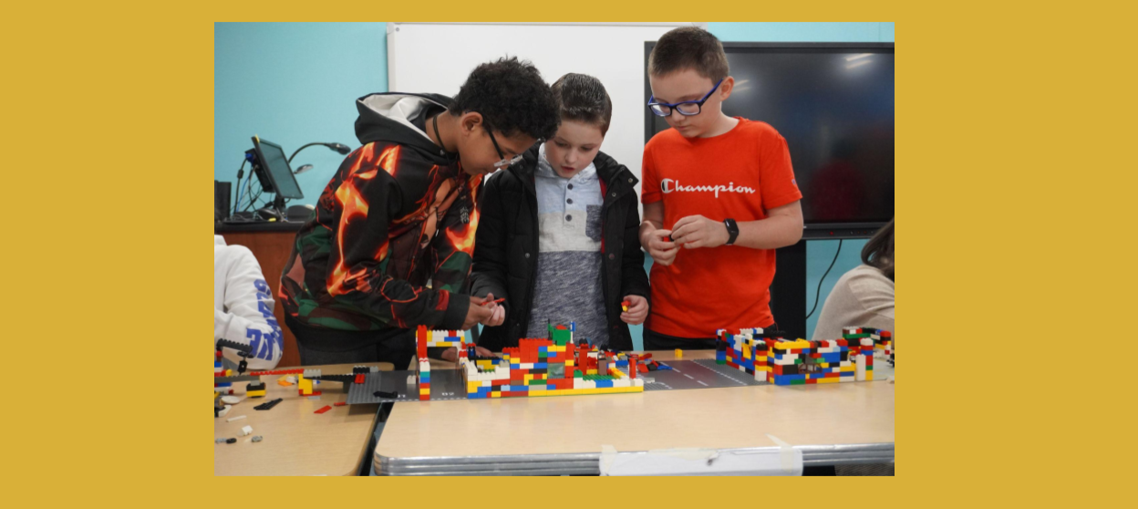 Boys Building with Legos