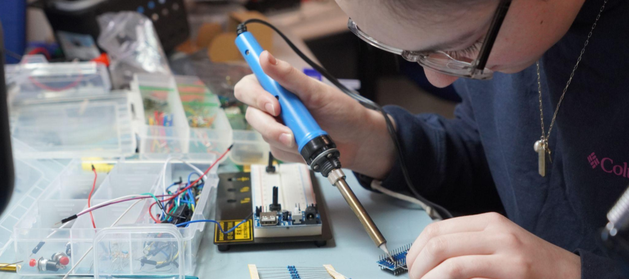 Student Soldering Wire