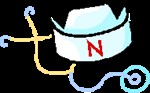 Image of nurse's cap and stethoscope
