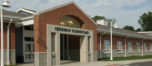 Front Entrance at Sherman Elementary